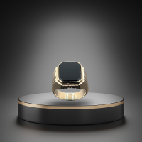 Sygnet Złoty 14K (Onyx) - obrazek 2