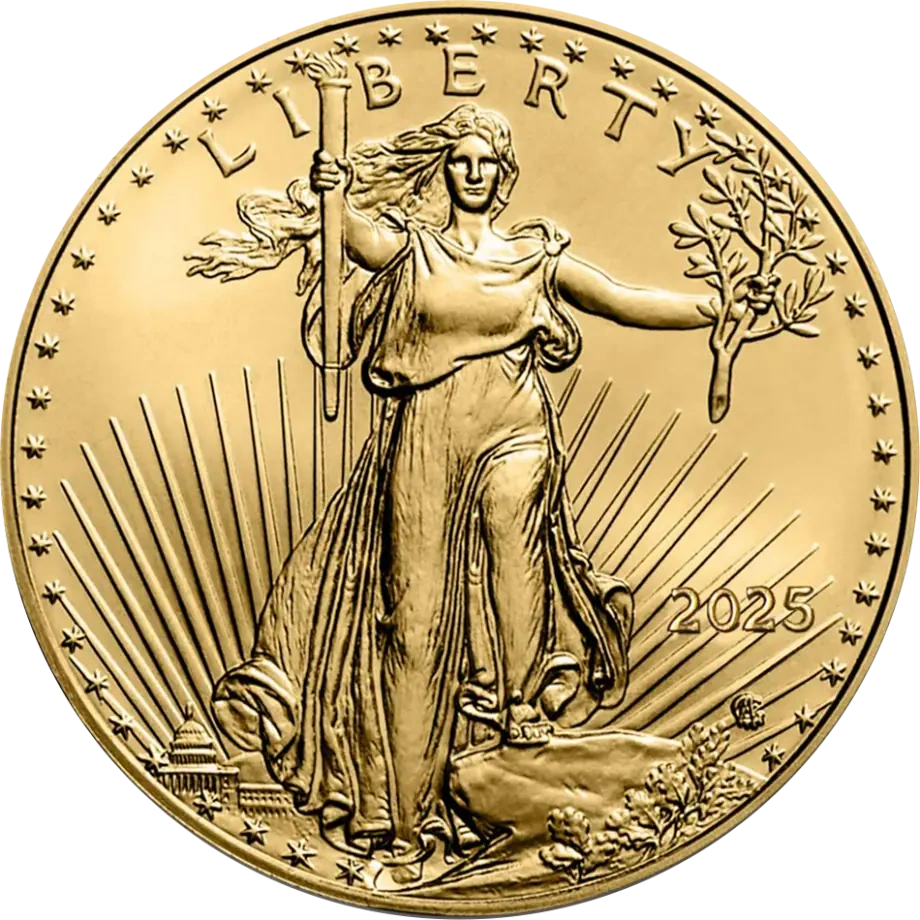 1/10 oz Amerykański Orzeł Złota Moneta | 2025