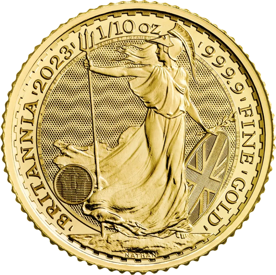 1/10 Uncji Britannia Złota Moneta | Mieszane roczniki
