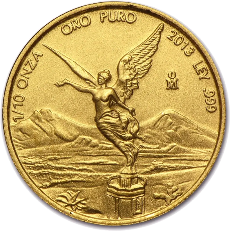 1/10 Uncji Meksyk Libertad Złota Moneta | Mieszane Roczniki