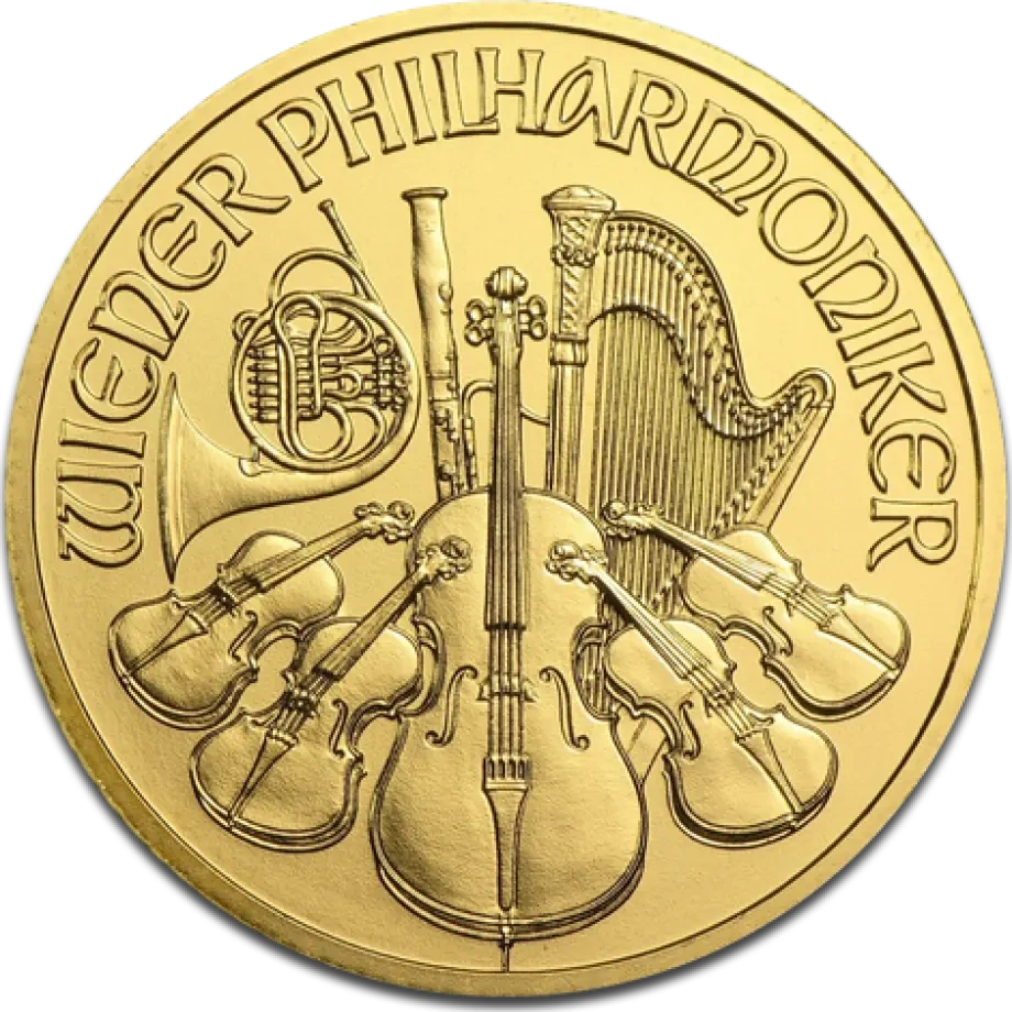 1/2 oz Filharmonicy Wiedeńscy Złota Moneta | Mieszane Roczniki | EUR