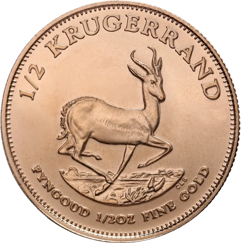 1/2 Uncji Krugerrand Złota Moneta | Mieszane Roczniki