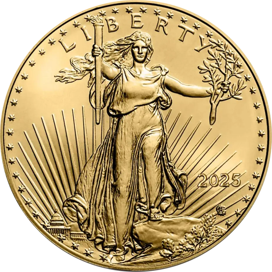 1/4 oz Amerykański Orzeł Złota Moneta | 2025