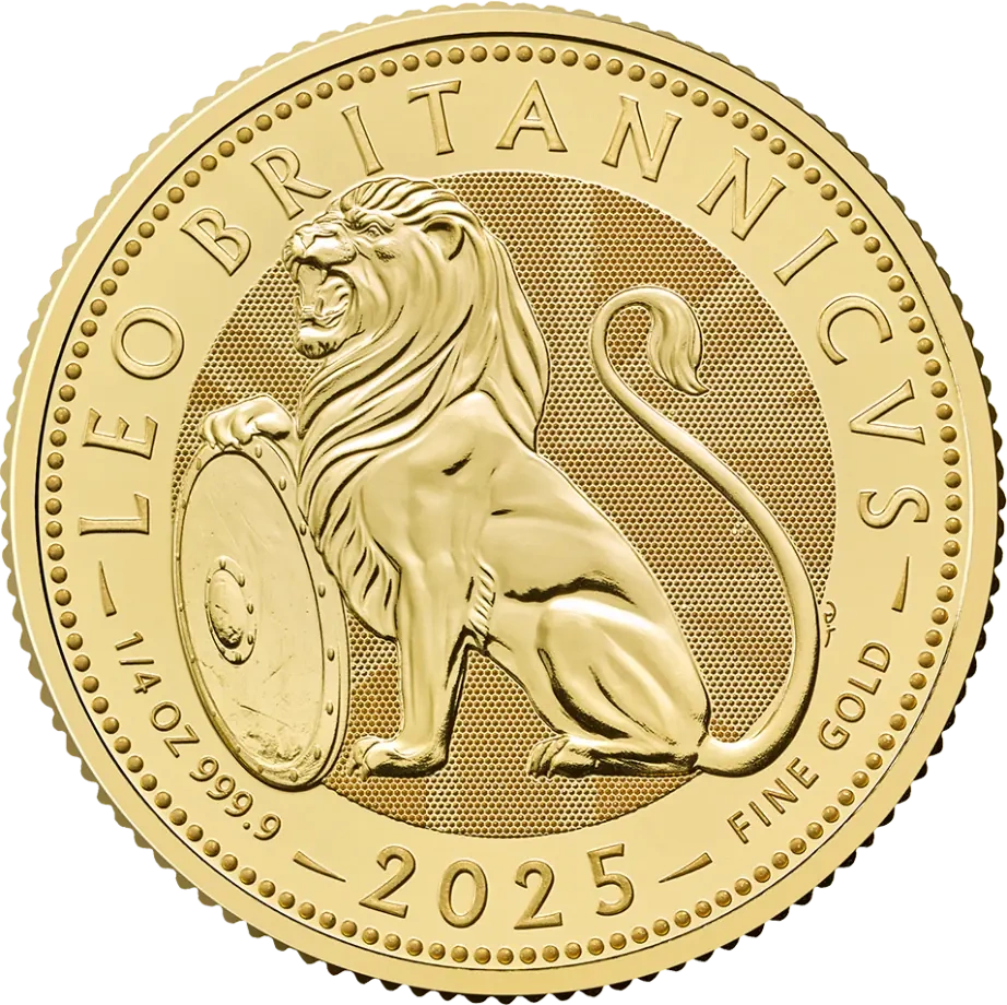 1/4 oz Brytyjski Lew Złota Moneta | 2025