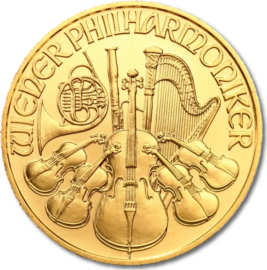 1/4 oz Filharmonicy Wiedeńscy Złota Moneta | Mieszane Roczniki | EUR