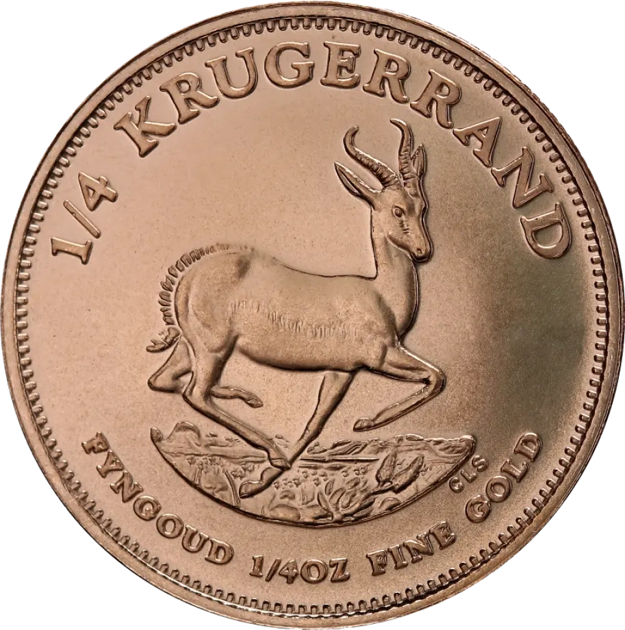 1/4 Uncji Krugerrand Złota Moneta | Mieszane Roczniki