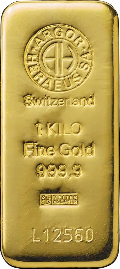 1 Kilogram Złota Sztabka | Argor-Heraeus