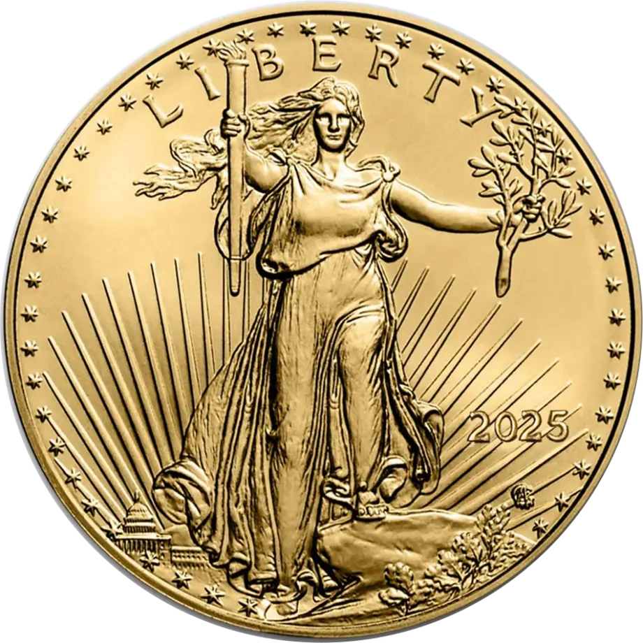 1 oz Amerykański Orzeł Złota Moneta | 2025