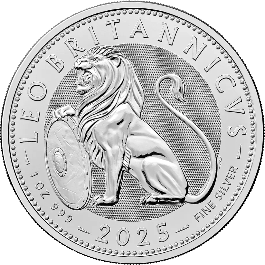 1 oz Brytyjski Lew Srebrna Moneta | 2025
