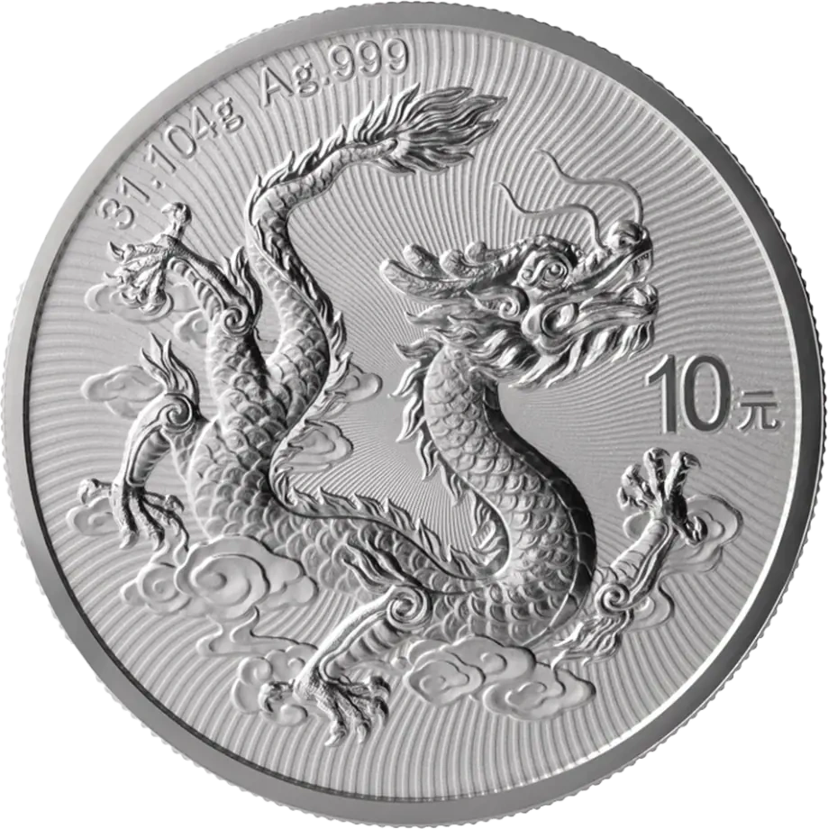 1 oz Chiński Smok Srebrna Moneta | 2025