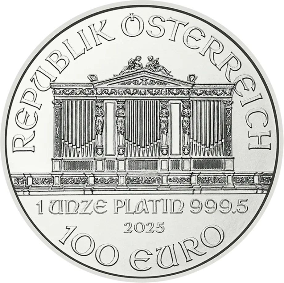 1 oz Filharmonicy Wiedeńscy Platynowa Moneta | 2025