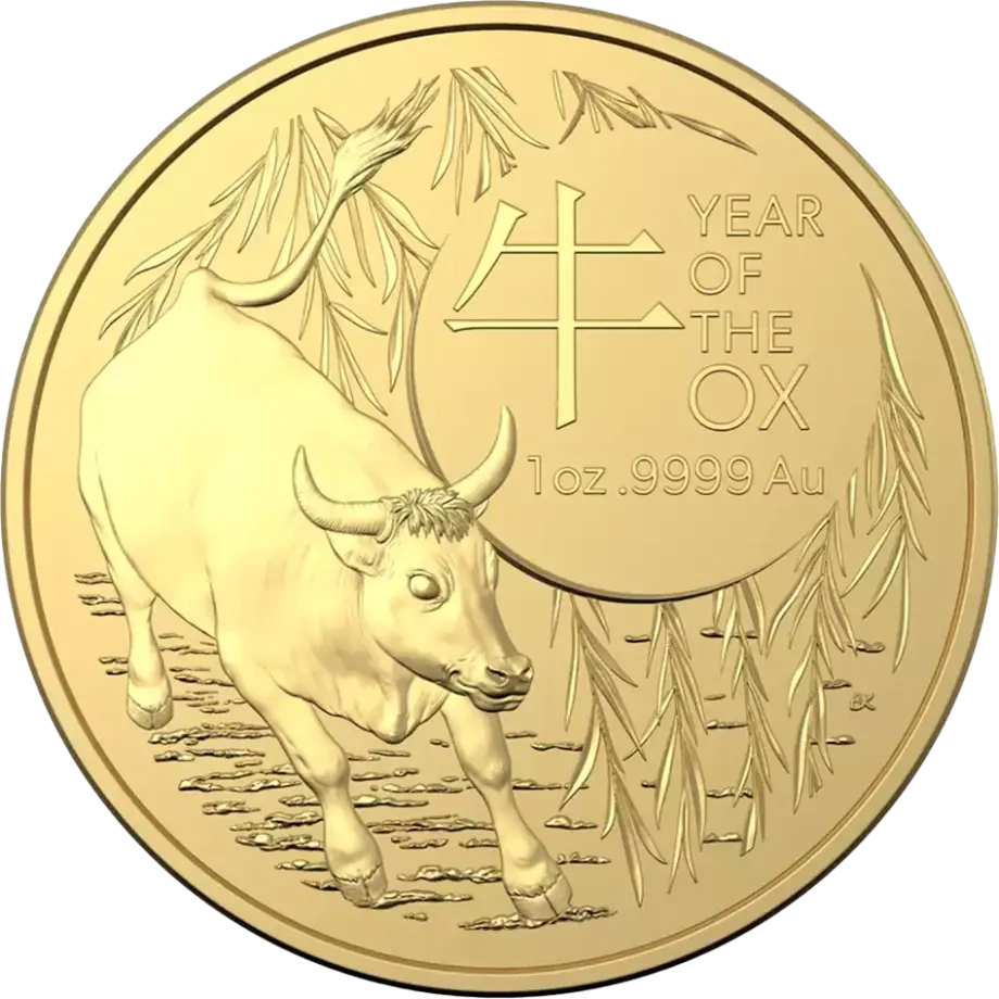1 oz Rok Bawoła Złota Moneta | 2021