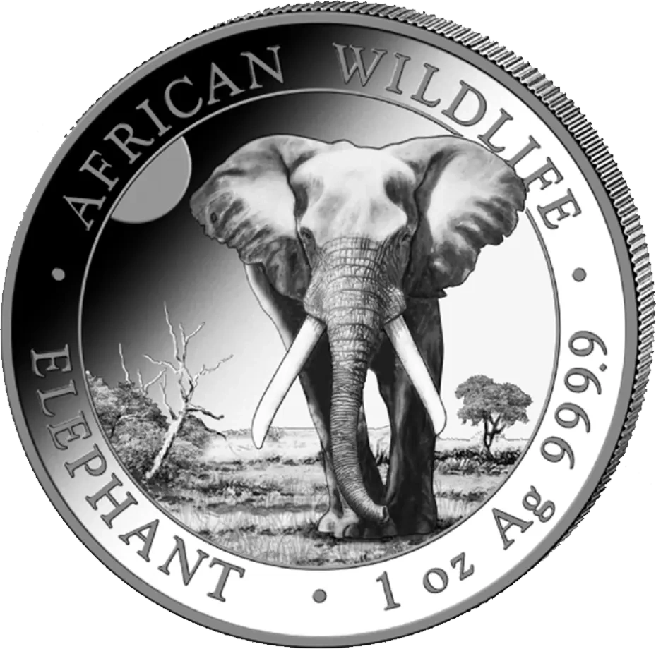 1 oz Słoń Somalijski Srebrna Moneta | 2025