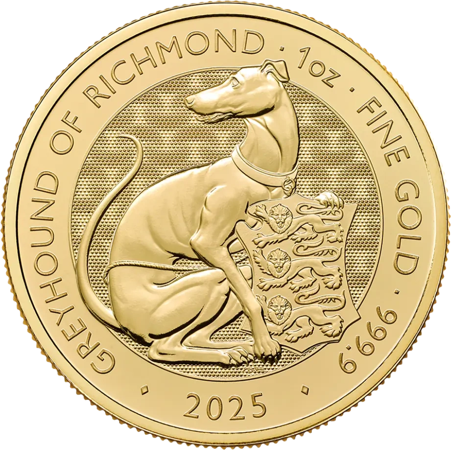 1 oz Tudor Beasts Greyhound of Richmond Złota Moneta | 2025
