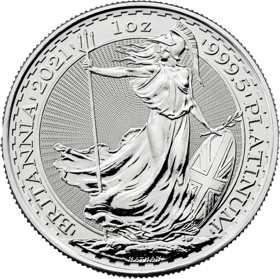 1 Uncja Britannia Platynowa Moneta | Mieszane Roczniki
