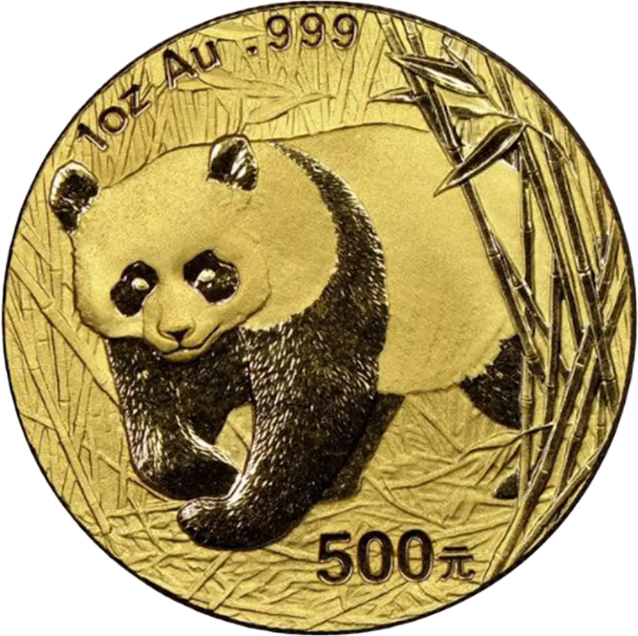 1 Uncja Chińska Panda Złota Moneta | 2001