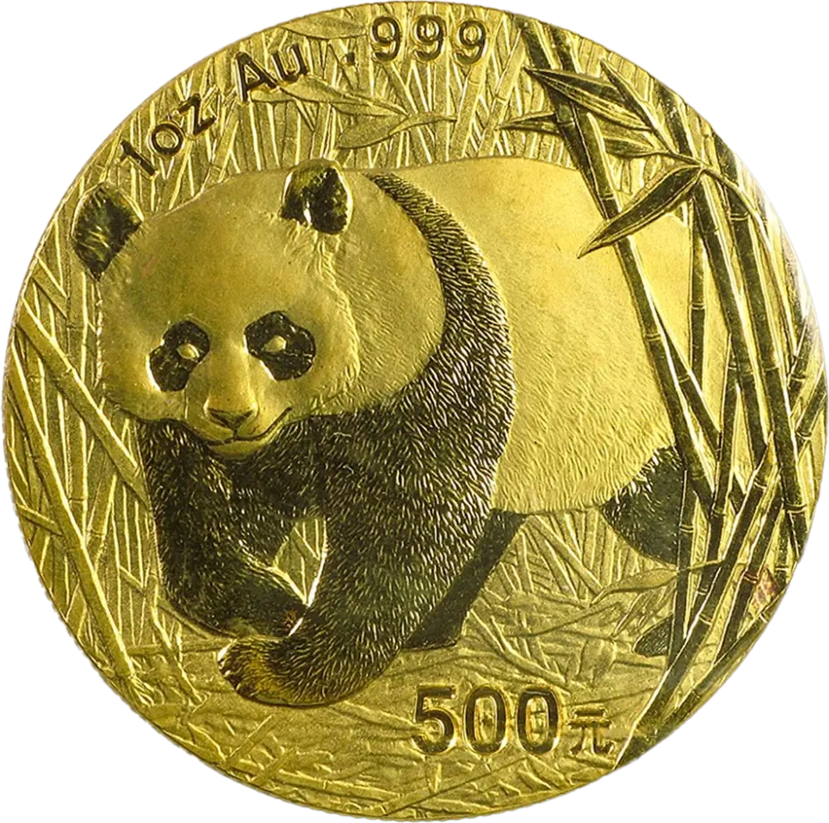 1 Uncja Chińska Panda Złota Moneta | 2002