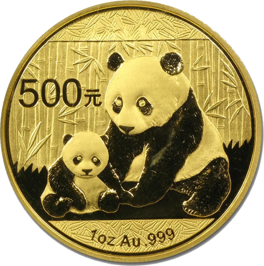 1 Uncja Chińska Panda Złota Moneta | Mieszane Roczniki