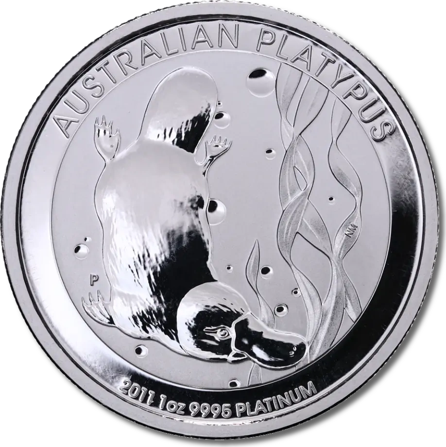 1 Uncja Dziobak Australijski Platynowa Moneta | Mieszane Roczniki