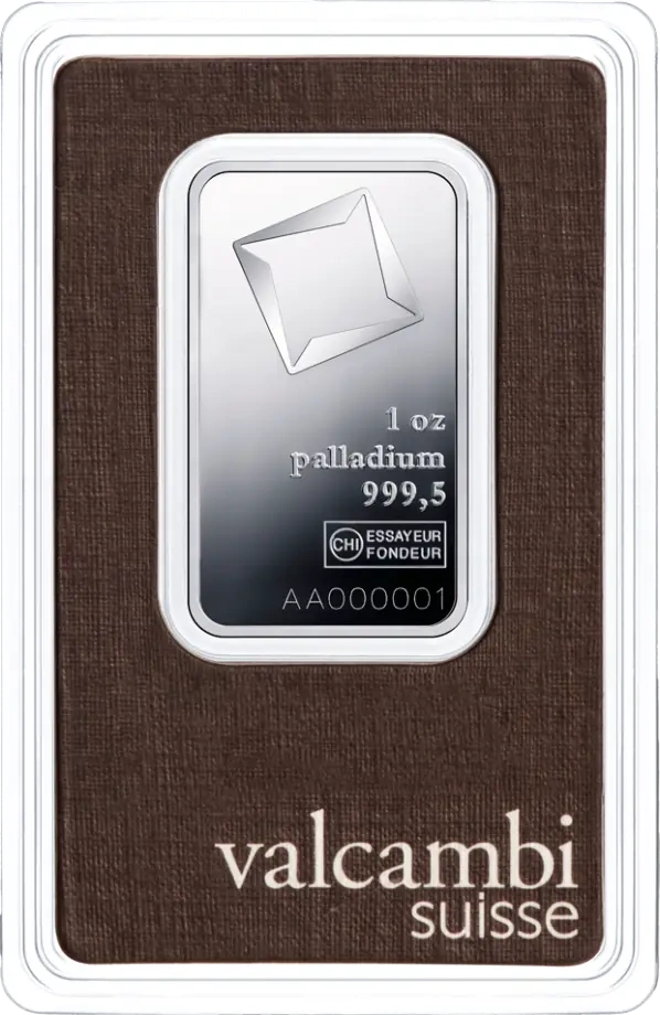 1 Uncja Sztabka Palladu | Valcambi