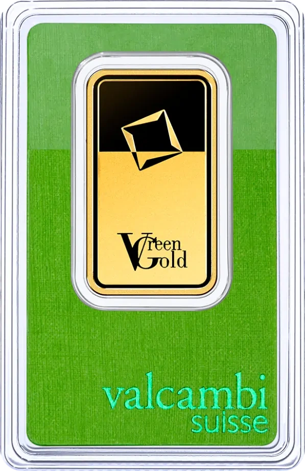 1 Uncja Złota Sztabka | Valcambi | Green Gold