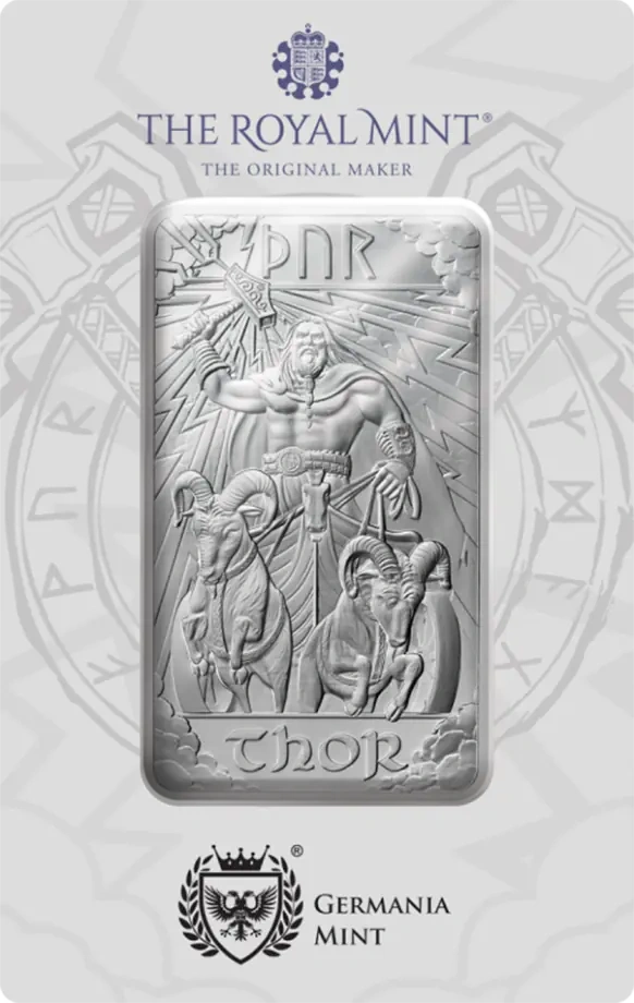 10 oz Thor Srebrna Sztabka | The Royal Mint