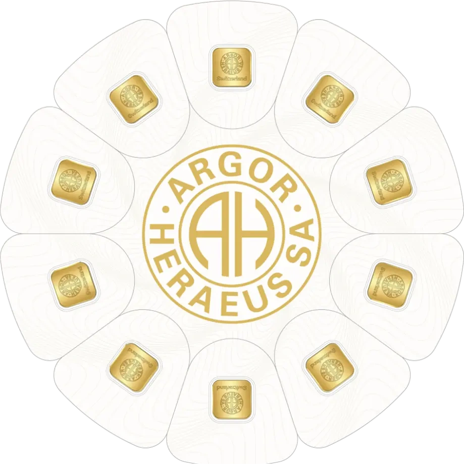 10 x 1g GoldSeed Złote Sztabki | Argor-Heraeus
