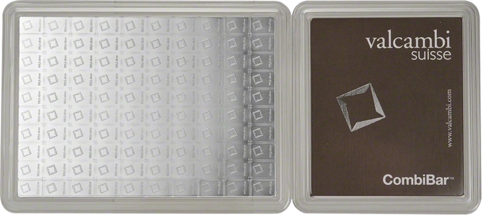 100 x 1g Srebrna Sztabka | CombiBar® | Valcambi