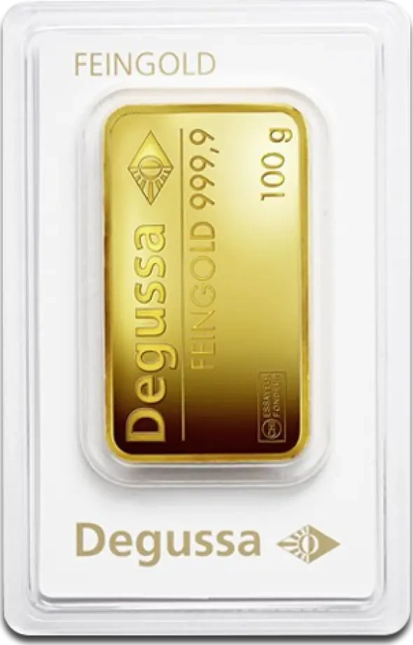 100g Gold Bar | Degussa