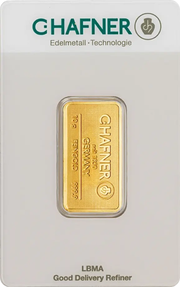 10g Złota Sztabka | C.Hafner