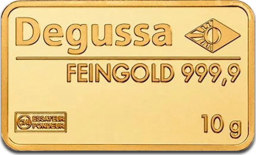 10g Złota Sztabka | Degussa