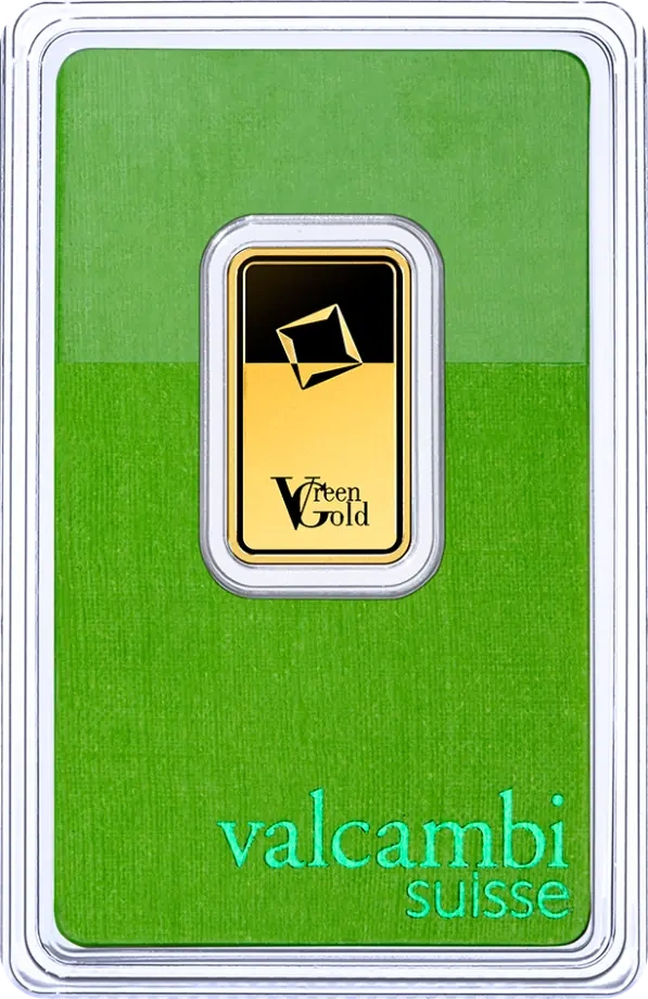 10g Złota Sztabka | Valcambi | Green Gold