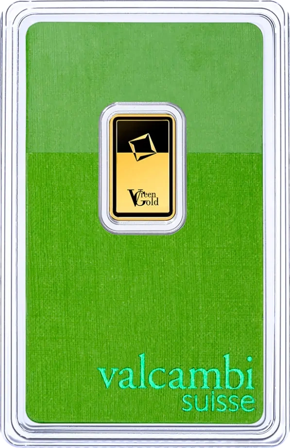 2,5g Złota Sztabka | Valcambi | Green Gold