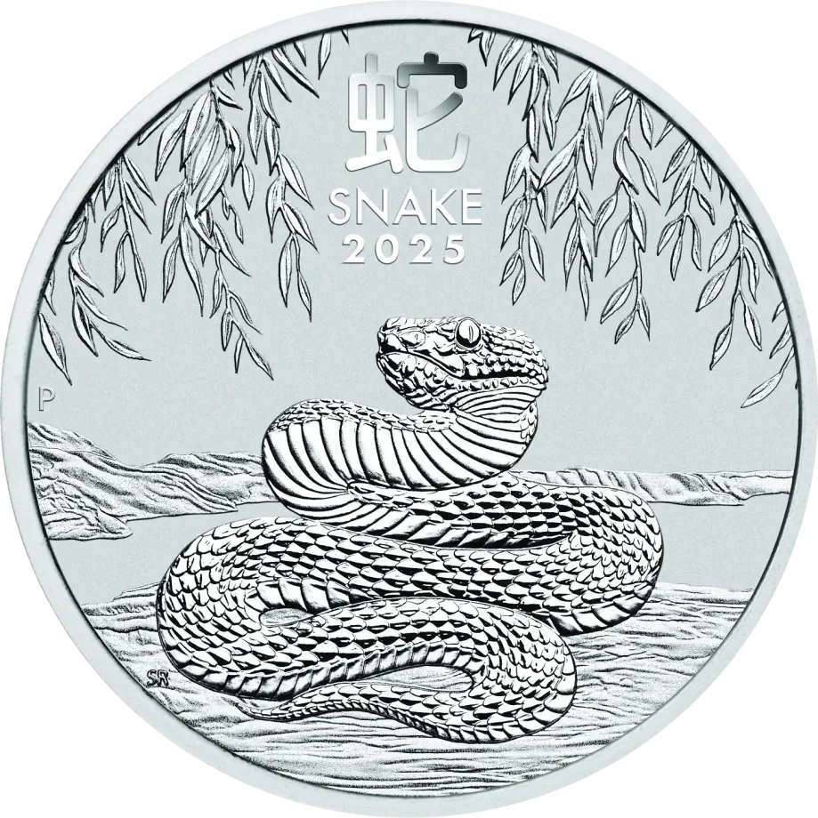 2 Uncje Lunar III Rok Węża Srebrna Moneta | 2025