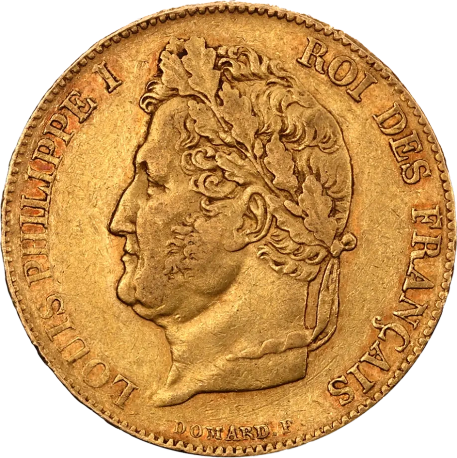 20 Franków Francja Ludwik Filip I Złota Moneta | 1830 -1848