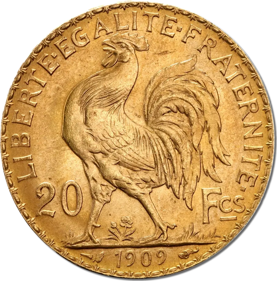 20 Franków Francja Marianna i Kogut Złota Moneta | 1899 -1914