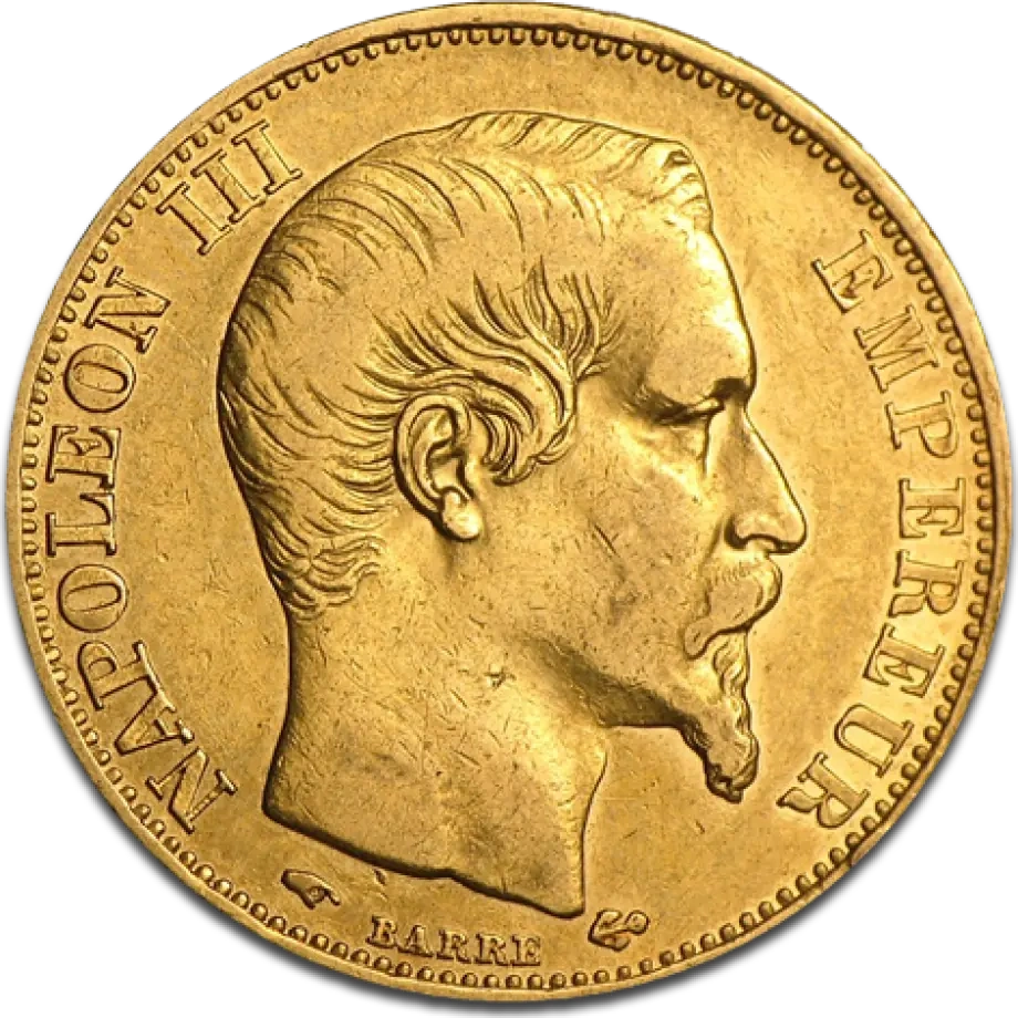 20 Franków Francja Napoleon III Złota Moneta | 1853 -1860