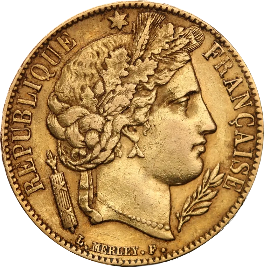 20 French Francs Cérès 2nd Republic | Gold | 1848-1852