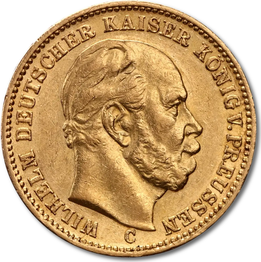 20 Marek Cesarz Niemiecki i Król Prus Wilhelm I Złota Moneta | 1871 -1888
