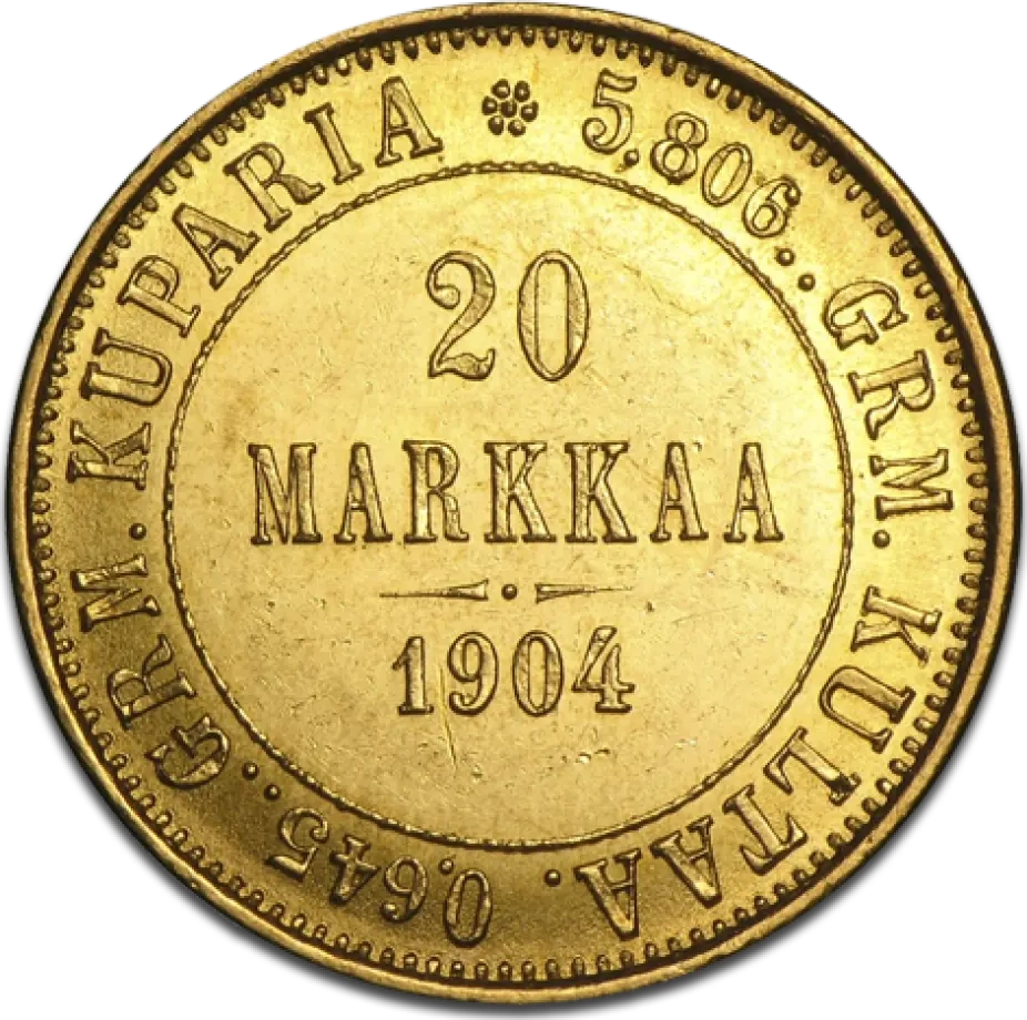 20 Markkaa Finland | Gold | 1860-1913