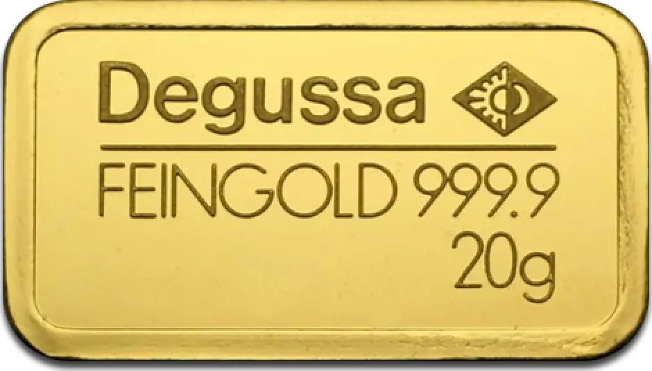 20g Złota Sztabka | Degussa