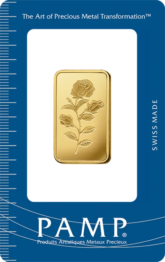 20g Złota Sztabka Róża | PAMP