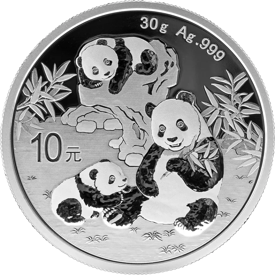 30g Chińska Panda Srebrna Moneta | 2025