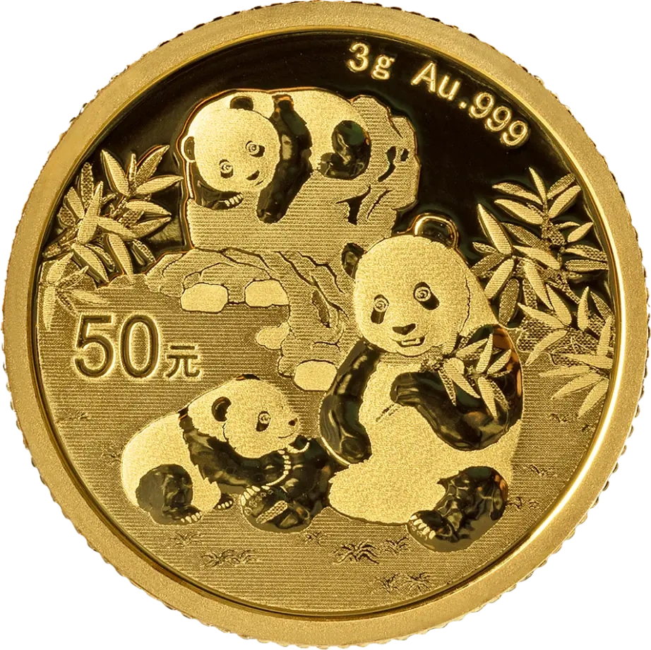 3g Chińska Panda Złota Moneta | 2025