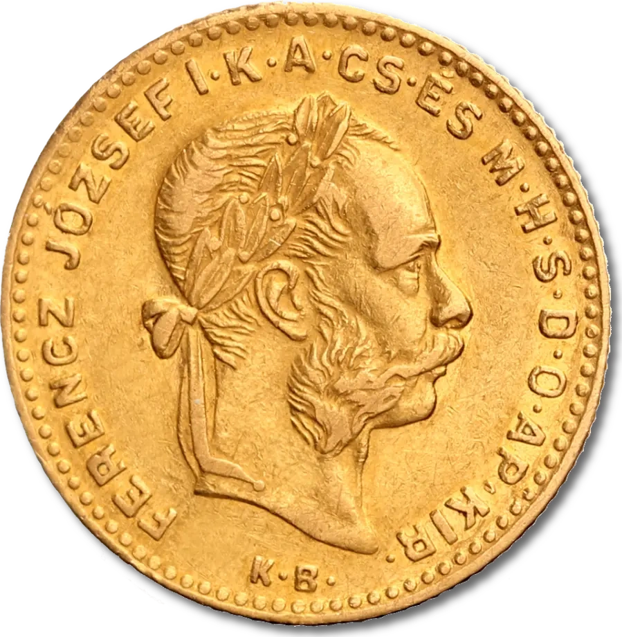 4 Forint 10 Francs Hungary | Gold | 1870 - 1892