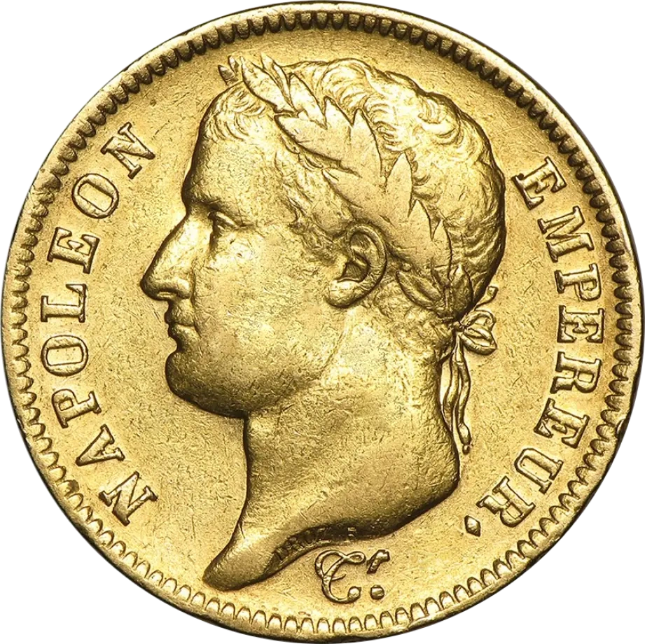 40 French Francs Napoleon I with Coronary | Gold | 1806-1812
