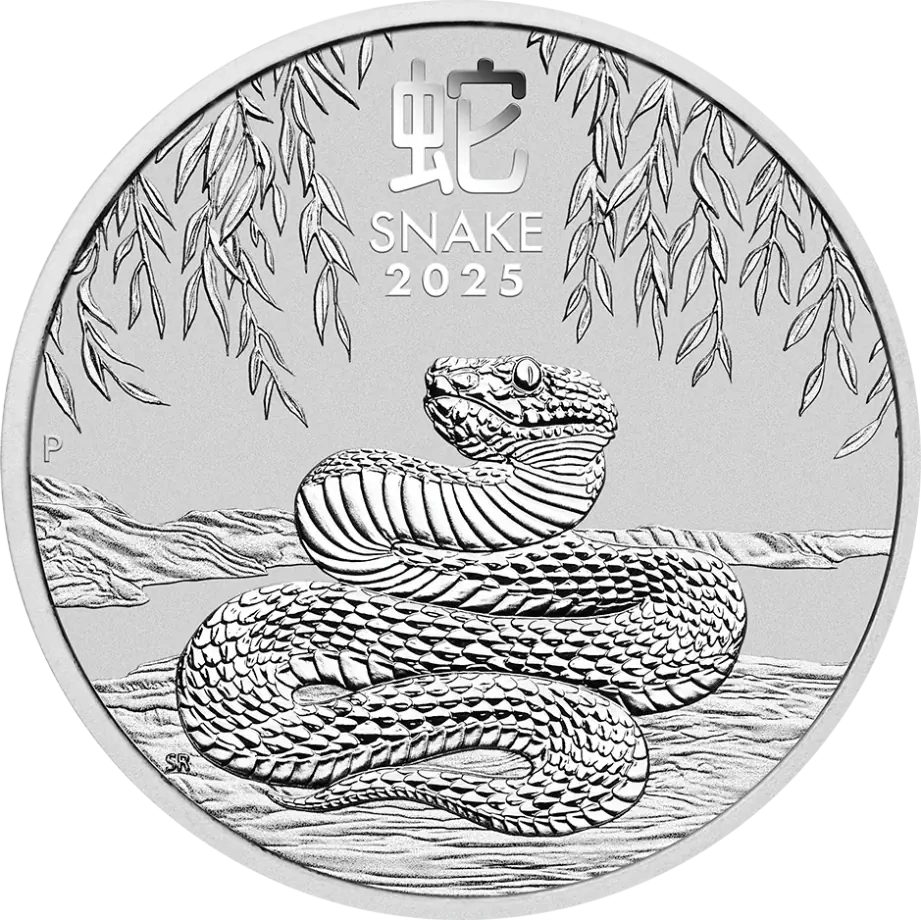 5 Uncji Lunar III Rok Wąż Srebrna Moneta | 2025