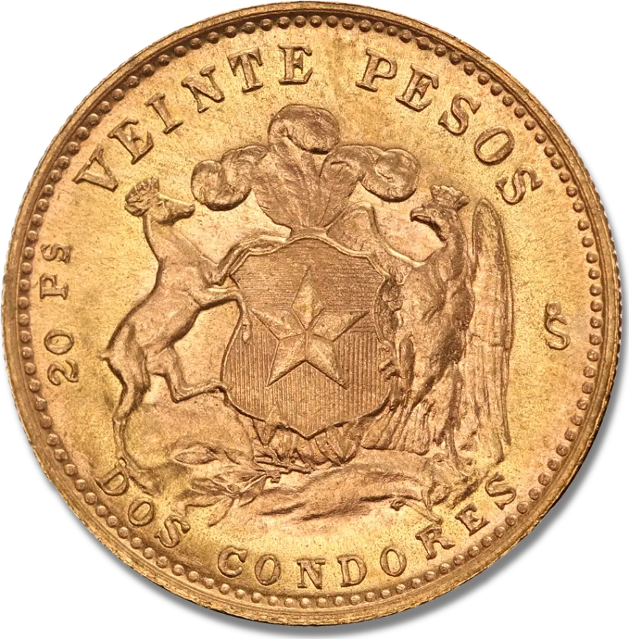 50 Peso Chile Złota Moneta | 1926 - 1980