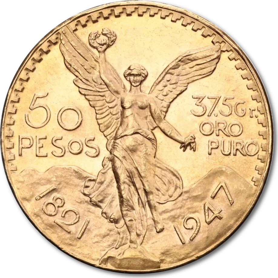 50 Peso Meksyk Złota Moneta | 1821 -1947