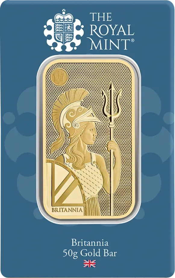 50g Britannia Sztabka Złota | Royal Mint